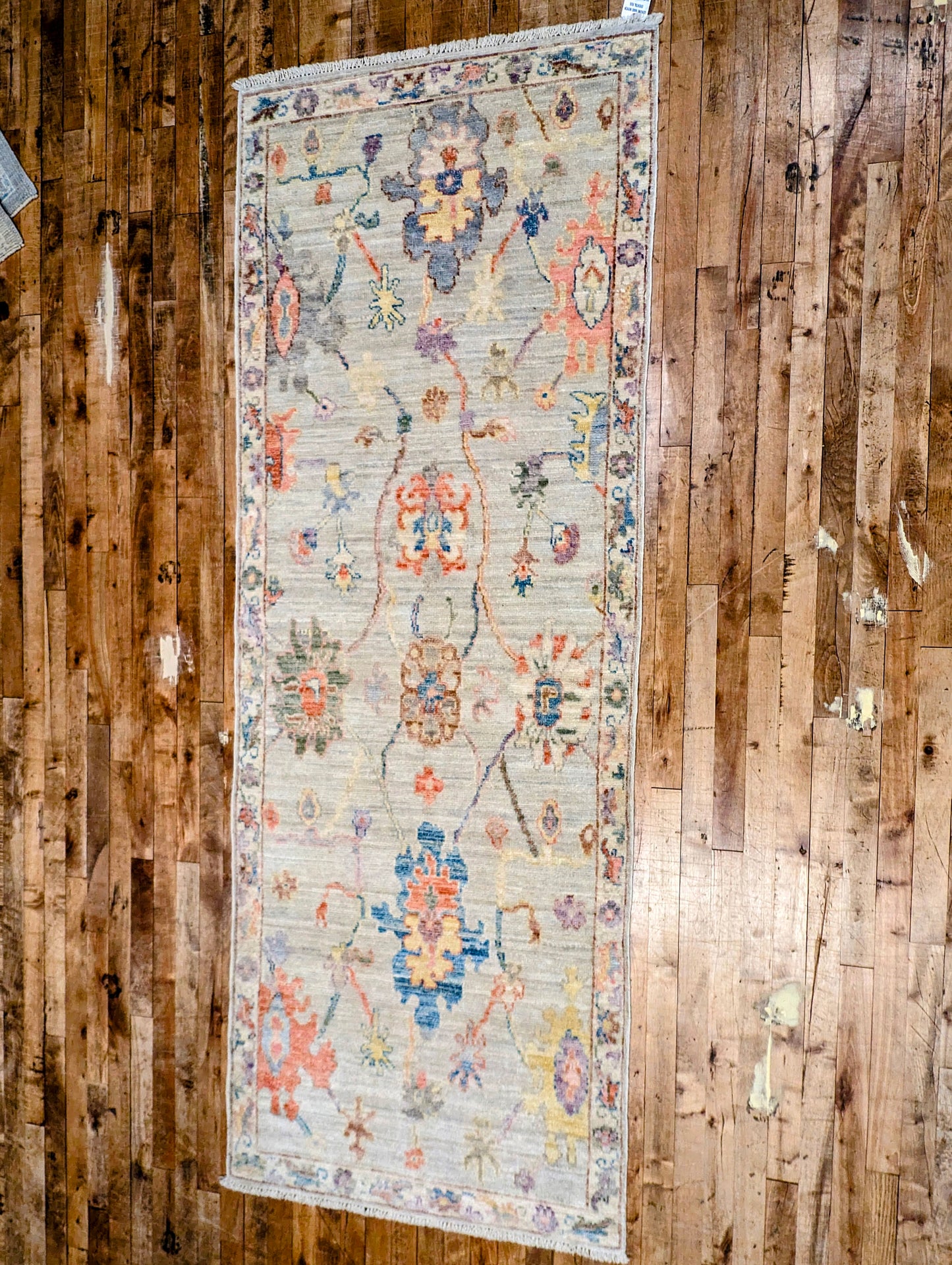 Pakistani Oushak hand-knotted Runner Rug 2'10x7'10