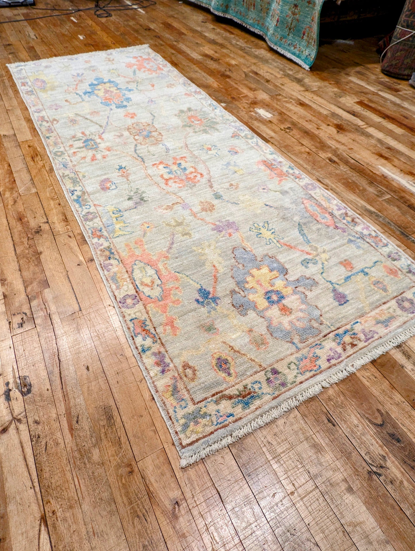 Pakistani Oushak hand-knotted Runner Rug 2'10x7'10