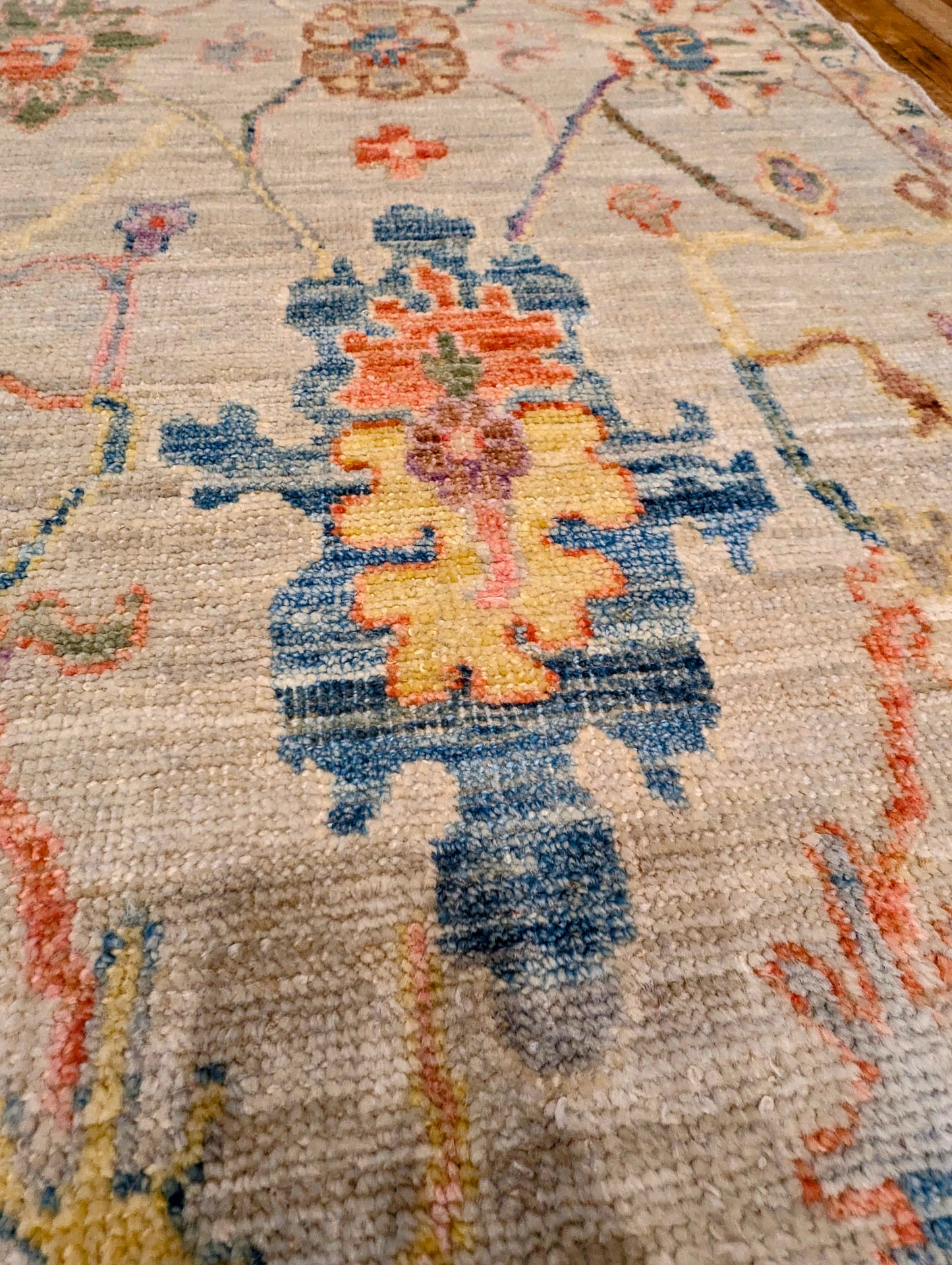 Pakistani Oushak hand-knotted Runner Rug 2'10x7'10