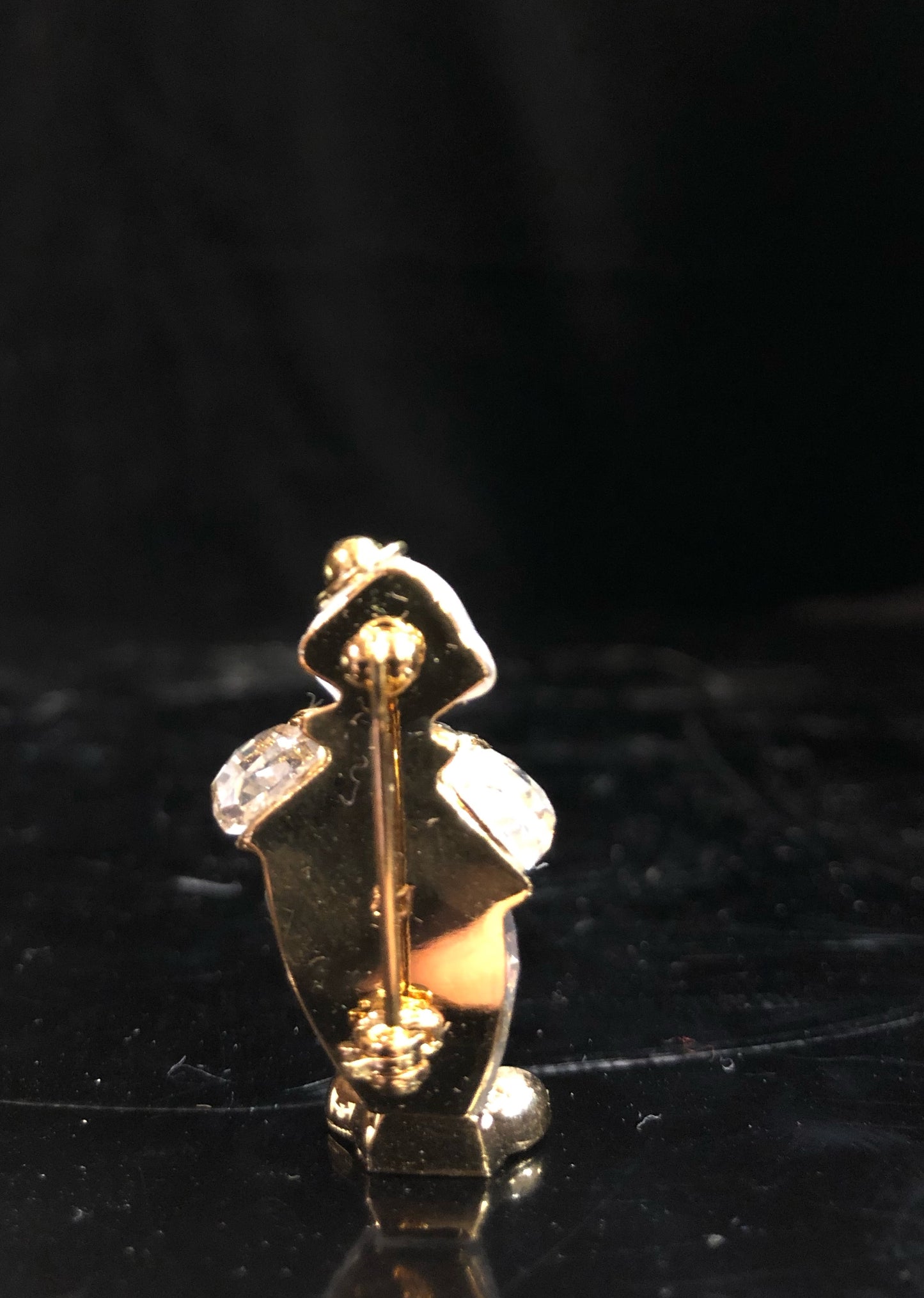 Swarovski Accordion Clown Pin