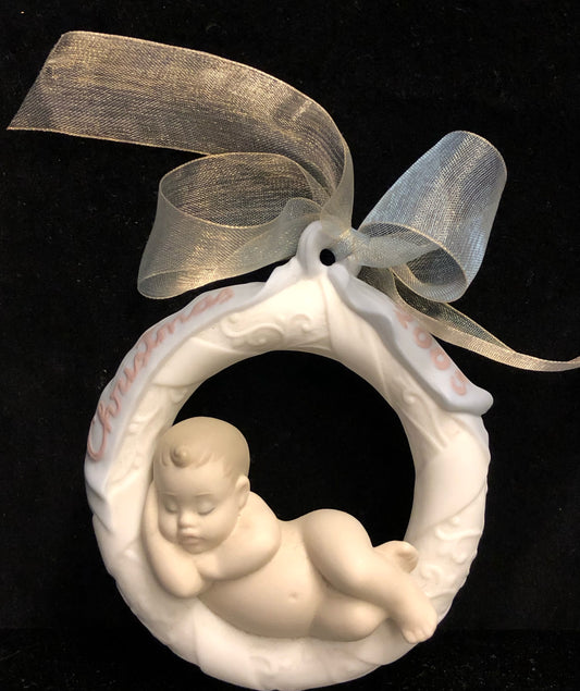 Lladro 2005 Baby's First Christmas Ornament