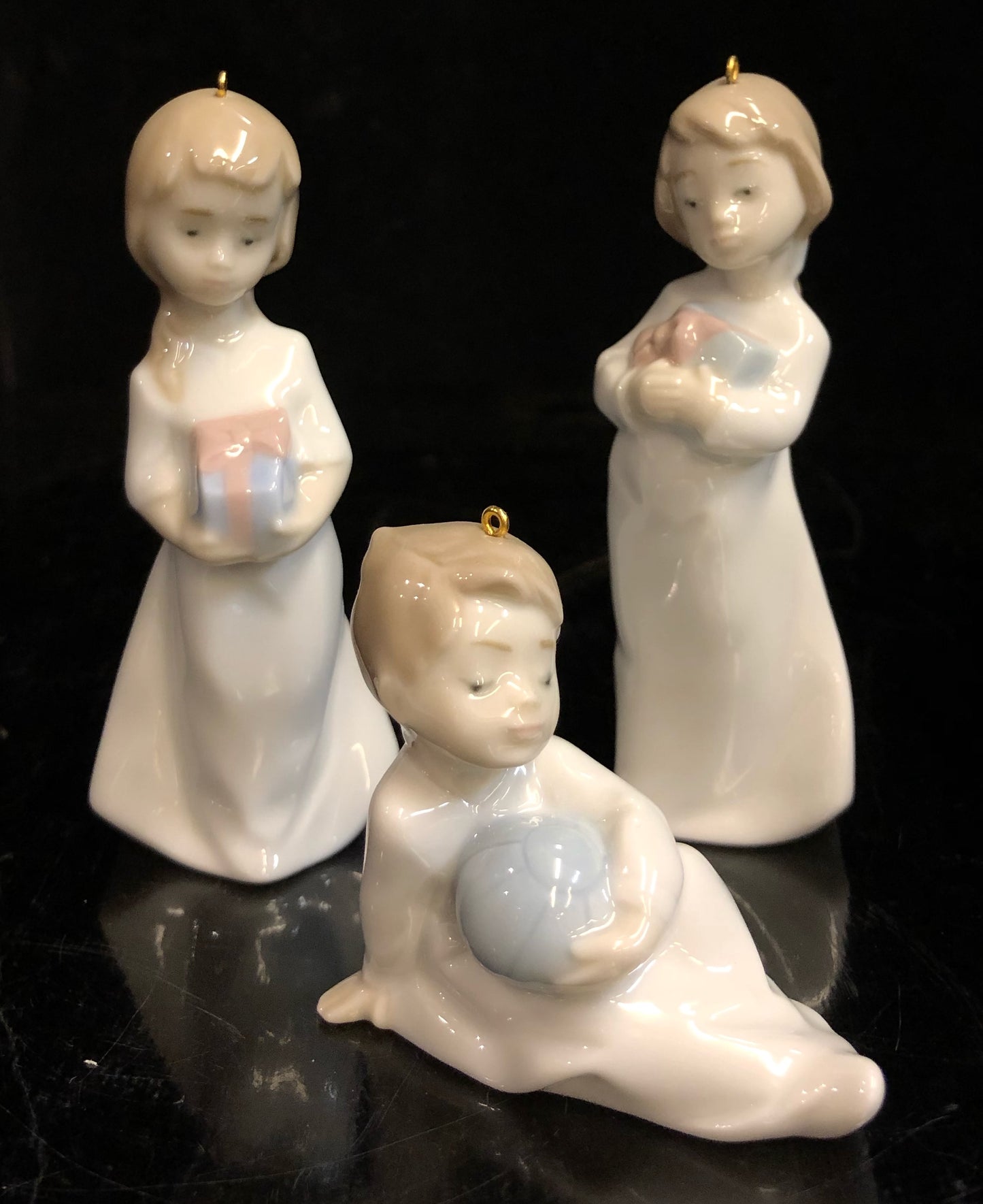 Lladro Christmas Morning Ornaments