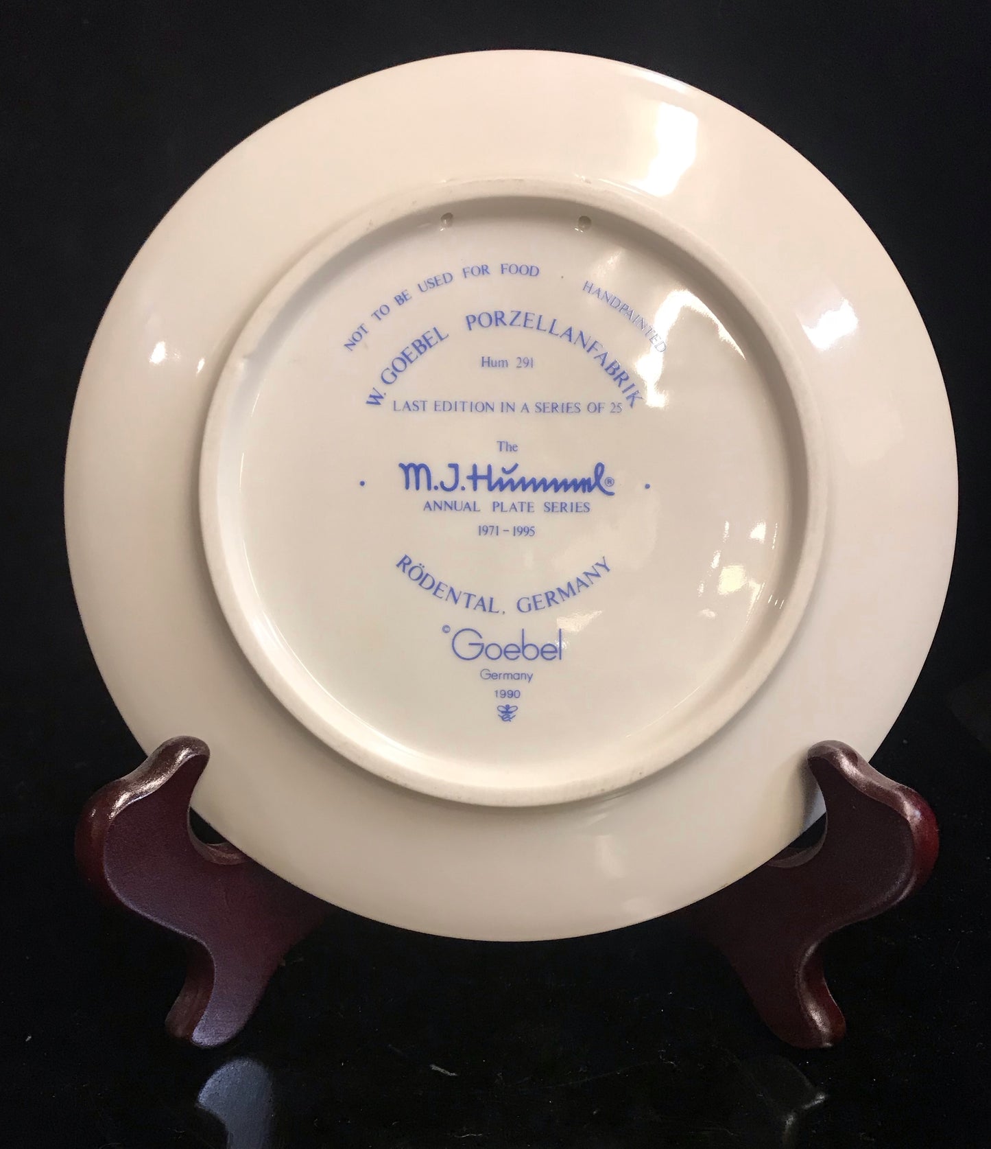 Hummel Come Back Soon 1995 Plate