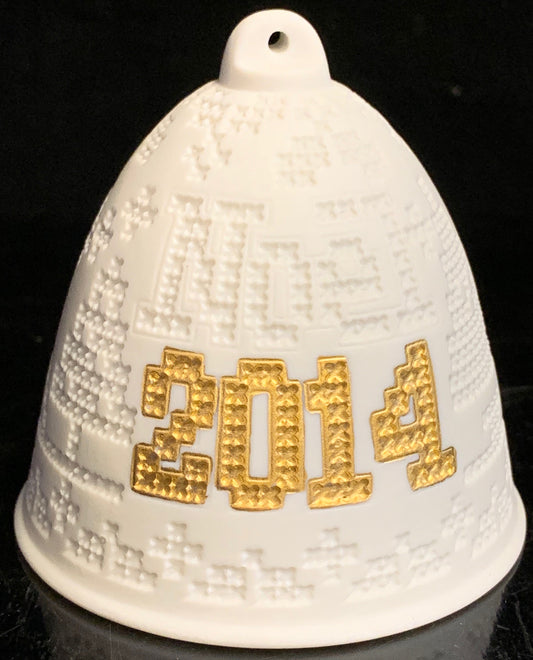 Lladro 2014 Christmas Bell Gold