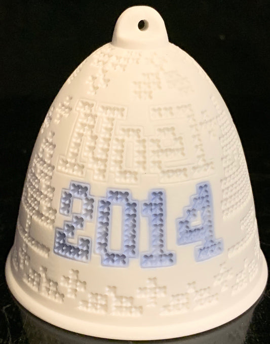 Lladro 2014 Christmas Bell Blue