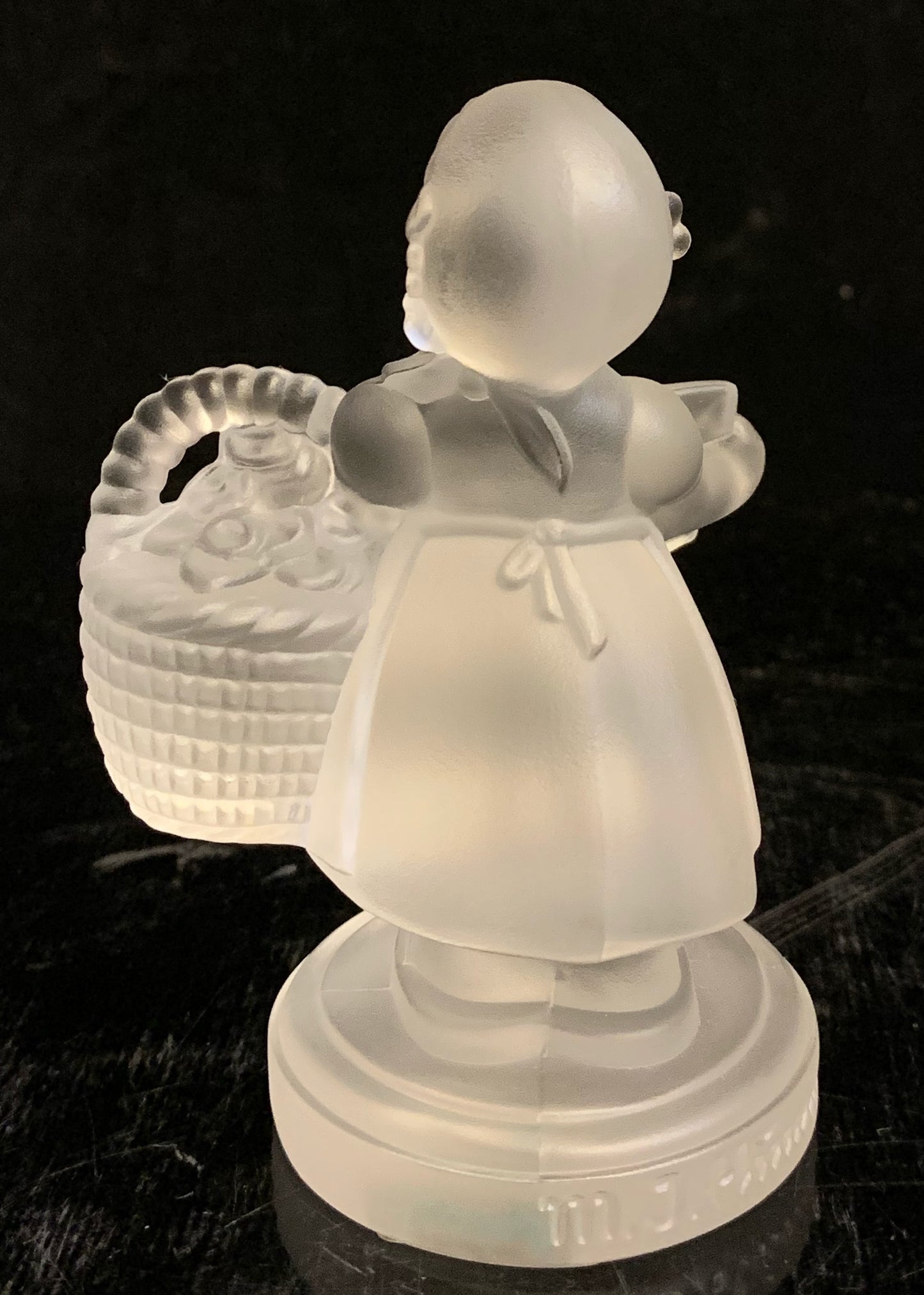 Hummel Crystal Meditation Girl with Flower Basket