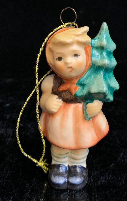 Hummel Girl with Fir Tree Ornament