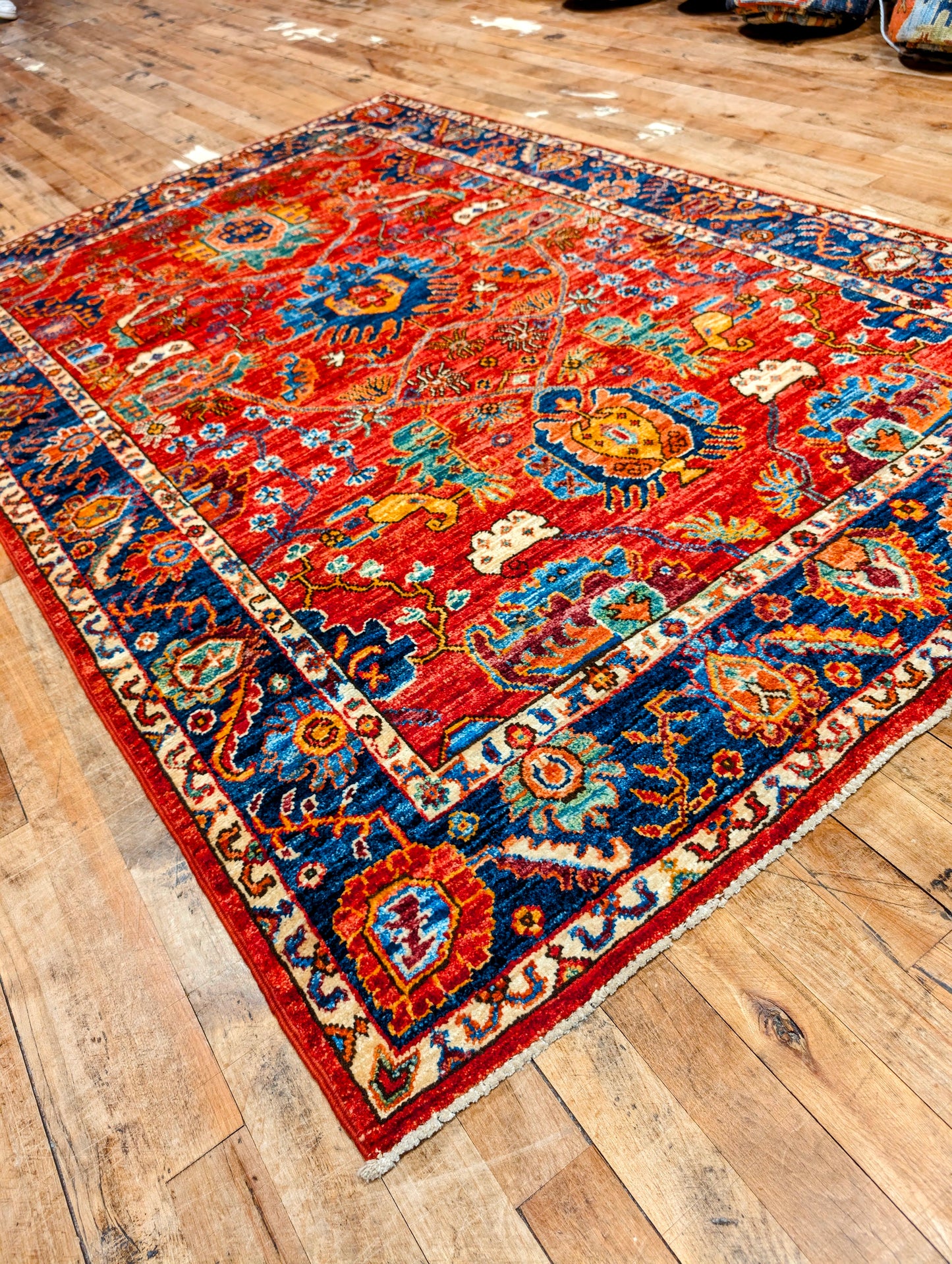 Pakistani Serapi hand-knotted 4x6 Rugs
