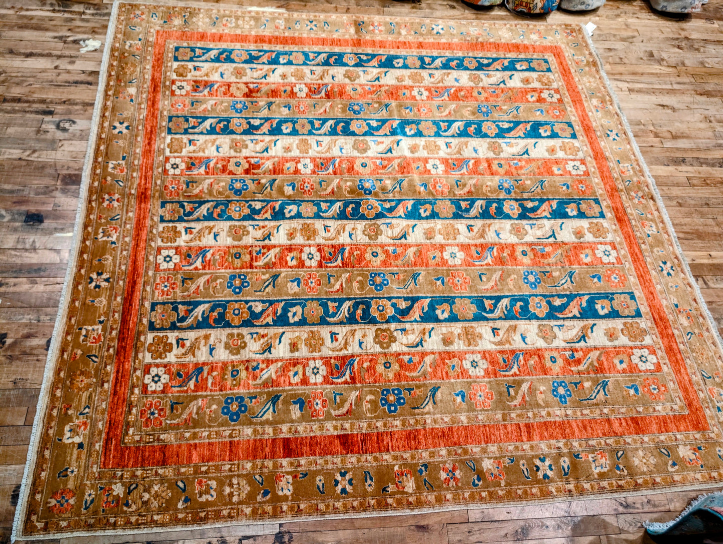 Pakistani Kazak hand-knotted square 8x8 Rug
