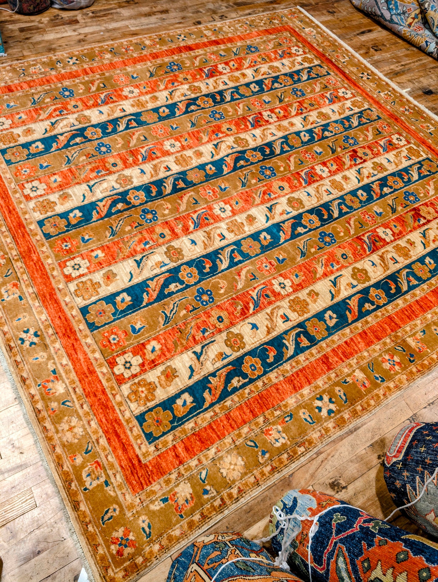 Pakistani Kazak hand-knotted square 8x8 Rug