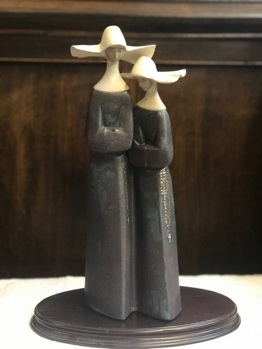 Lladro Two Nuns