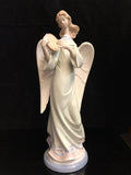 Lladro Angel with Tambourine Candleholder