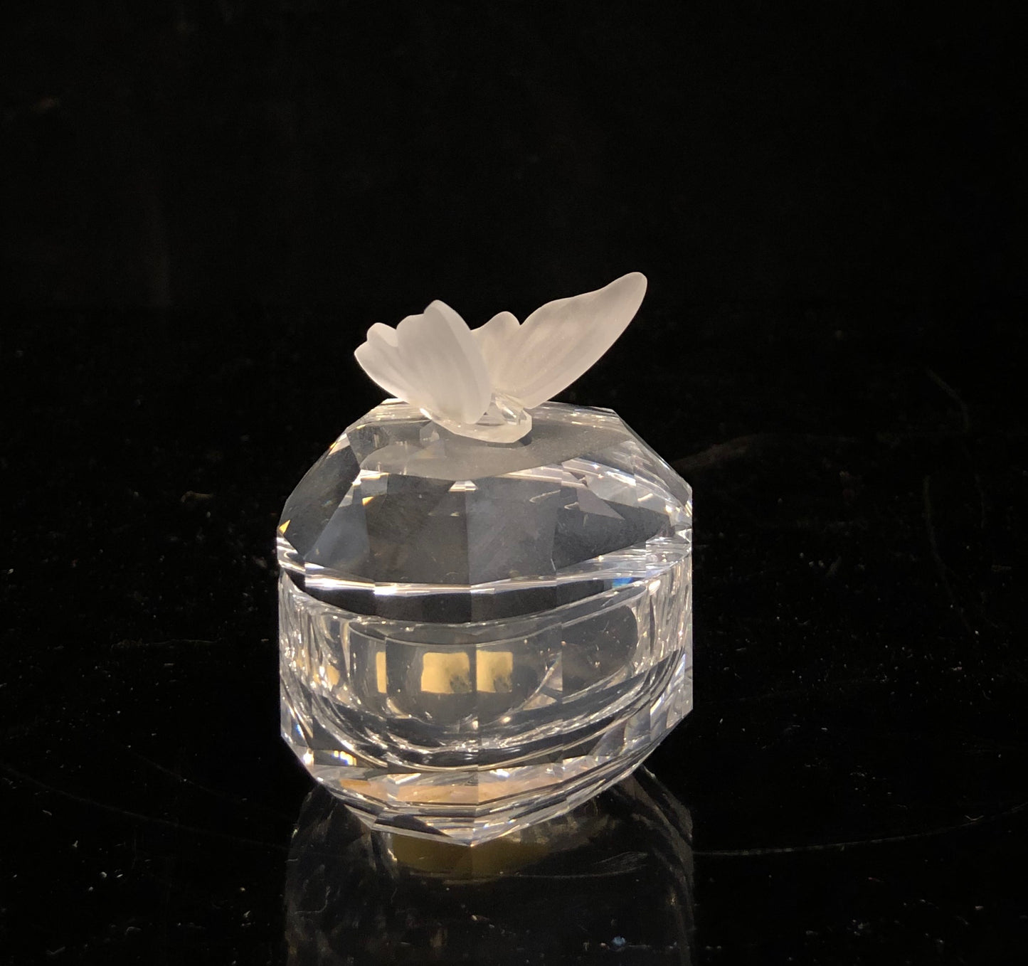 Swarovski Heart with Butterfly Treasure Box