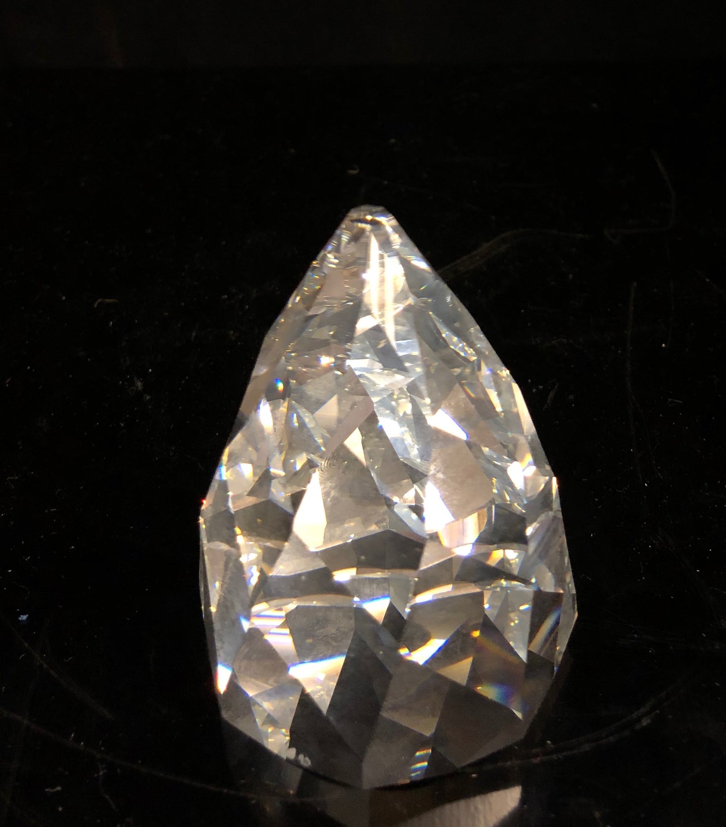 Swarovski Crystal Cone Paperweight Crystal Cal
