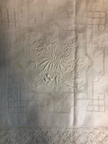 Army Navy Hand-Embroidered Linen Tablecloth 7-Piece Set