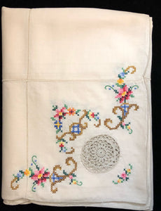 Hand-Embroidered Cotton 7-Piece Set