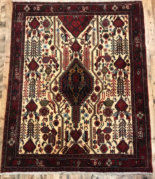 Hand-Knotted Persian Afshar