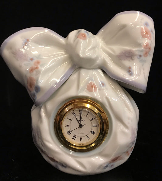 Lladro Bow Clock