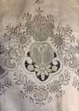 Hand-Embroidered Linen Tablecloth Set