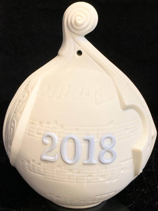 Lladro 2018 Christmas Ball Blue