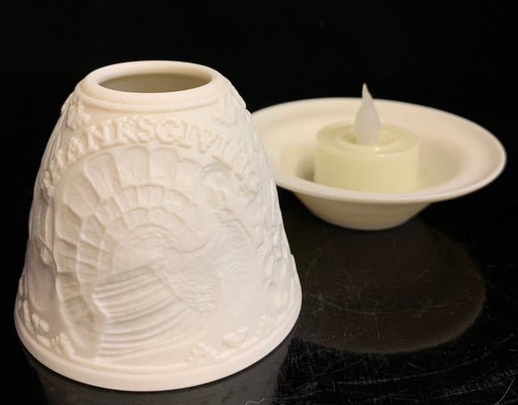 Lladro Thanksgiving Lithophane Votive Light