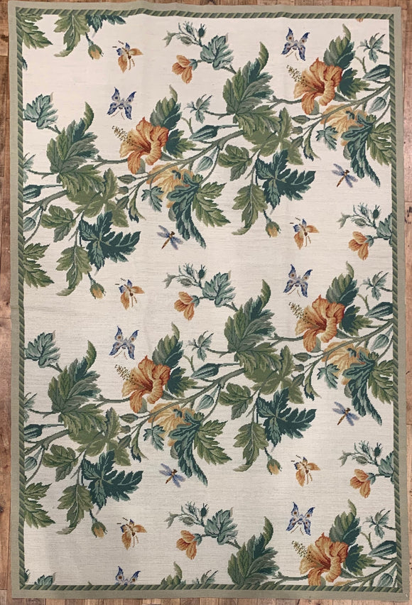 Chinese Hibiscus Needlepoint