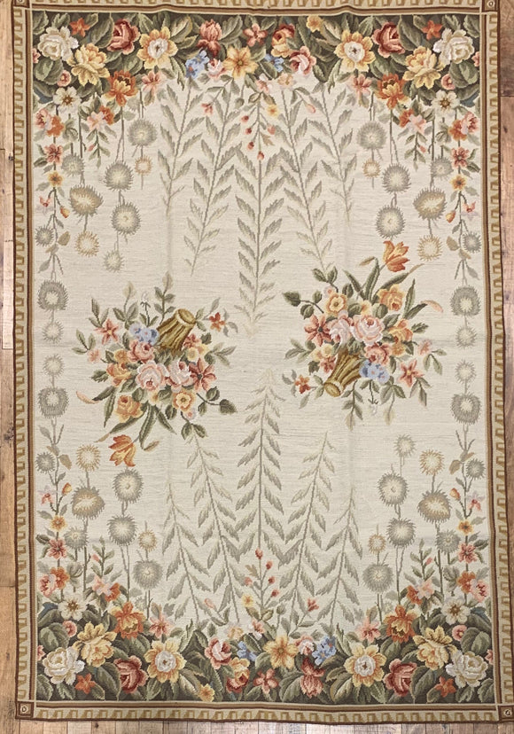 Chinese Floral Needlepoint