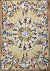 Chinese Monkey Masquerade Needlepoint