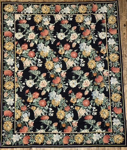 Chinese Floral Needlepoint