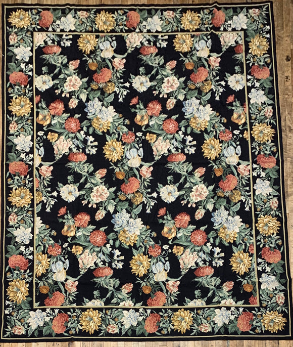 Chinese Floral Needlepoint