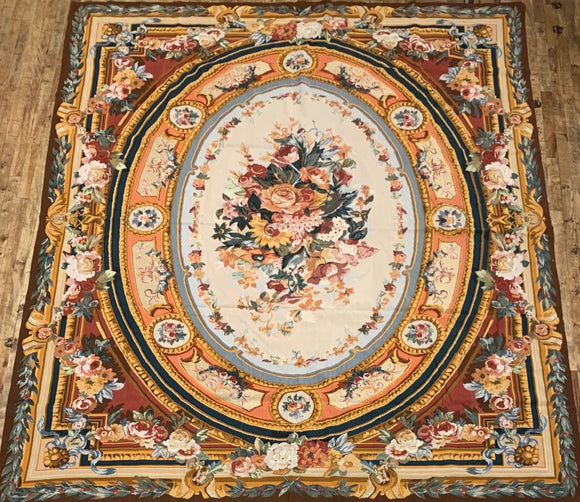 Chinese Floral Needlepoint
