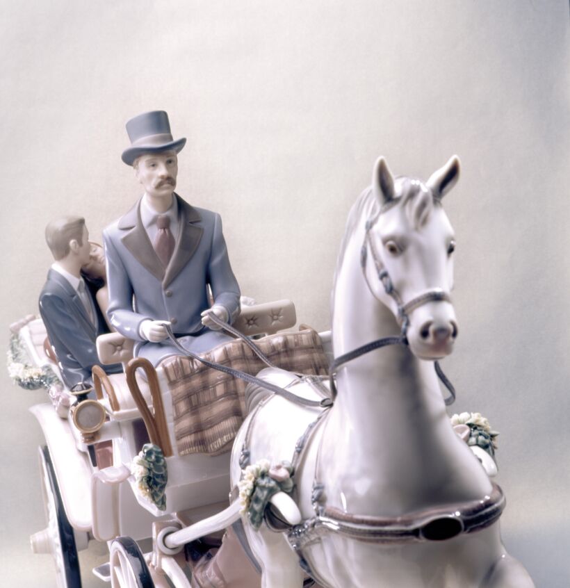Lladro Bridal Carriage Couple